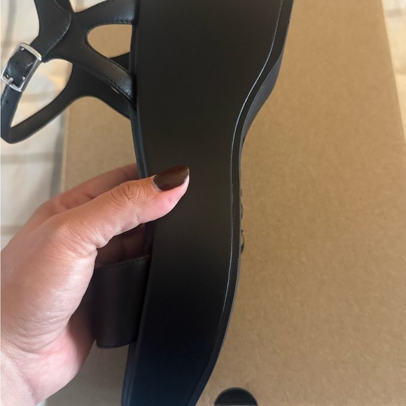 Coach Black Platform Sandals Brand New Size 9 - Picture 3 of 5